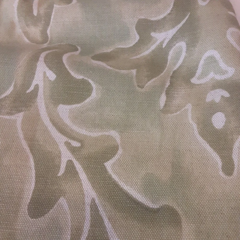 Restoration Hardware Weighted Flocked Curtains Hook Top Masculine